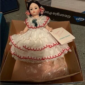 Madame Alexander Doll in White and Red Ensemble
